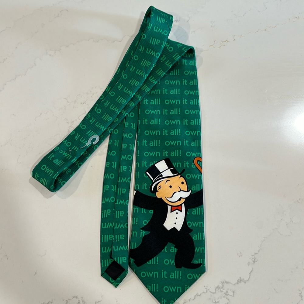 Hasbro Mr. Monopoly Tie- like new